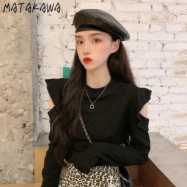 matakawa 2021 new spring korean woman tshirts black slim long-sleeved bottoming t-shirt women strapless t shirt for women, White
matakawa 2021 new spring korean woman tshirts black slim long-sleeved bottoming t-shirt women strapless t shirt for women, White