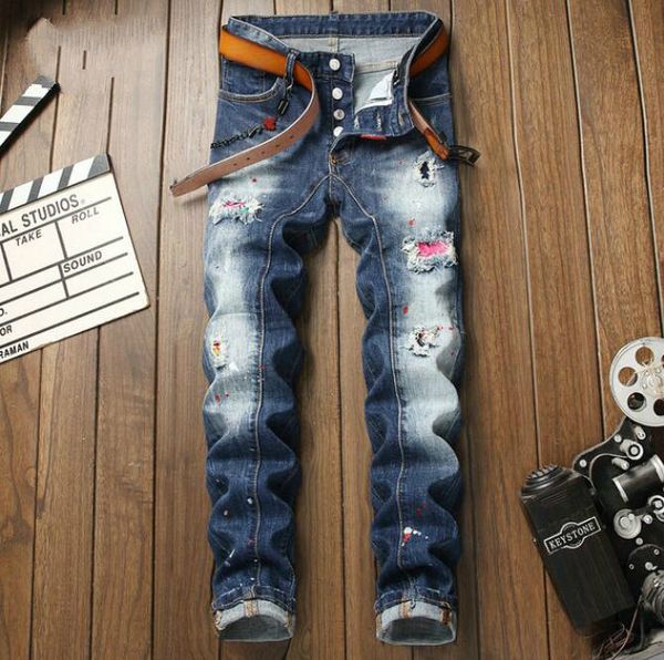 21ss men's brand designers d2 jeans distressed ripped biker slim fit motorcycle biker denim mens leisure fashion jeans nz0l1, Blue
21ss men's brand designers d2 jeans distressed ripped biker slim fit motorcycle biker denim mens leisure fashion jeans nz0l1, Blue