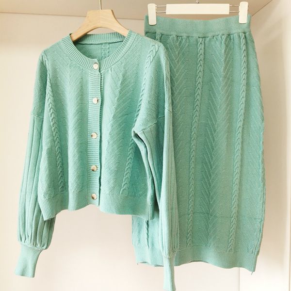 s knitted or crocheted ensembles loose, single solid breasted cardigan windcheaters, medium-waisted waistbands, long skirts, 2-piece l, Gray
s knitted or crocheted ensembles loose, single solid breasted cardigan windcheaters, medium-waisted waistbands, long skirts, 2-piece l, Gray