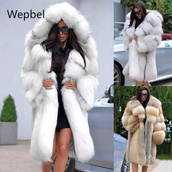 women's fur & faux wepbel women plus size jackets hooded long fashion coat for autunmn sleeve loose keep warm outwear, Black
women's fur & faux wepbel women plus size jackets hooded long fashion coat for autunmn sleeve loose keep warm outwear, Black