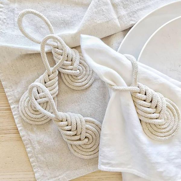 napkin rings 4pcs cotton rope ring european style holders dinner table decorate diy handmade crafts party supplies
napkin rings 4pcs cotton rope ring european style holders dinner table decorate diy handmade crafts party supplies