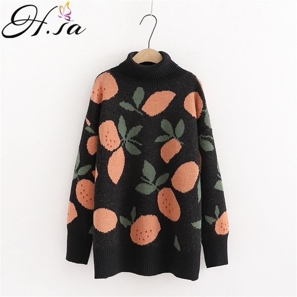 h.sa women casual sweaters winter warm turtlecneck sweet jumpers warm pull knitwear oversized sweater fruit sweaters 201017, White;black
h.sa women casual sweaters winter warm turtlecneck sweet jumpers warm pull knitwear oversized sweater fruit sweaters 201017, White;black
