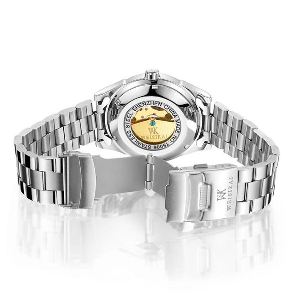 weisikai mens watches fashion top brand роскошный бизнес matic механические часы мужчины повседневная водонепроницаемые часы relogio masculi, Silver
weisikai mens watches fashion top brand роскошный бизнес matic механические часы мужчины повседневная водонепроницаемые часы relogio masculi, Silver
