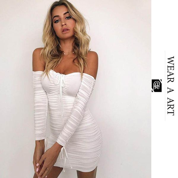 woman autumn bandage dress women off shoulder long sleeve slim skirt lady elastic bodycon party dresses night club midi v-neck new, White;black
woman autumn bandage dress women off shoulder long sleeve slim skirt lady elastic bodycon party dresses night club midi v-neck new, White;black