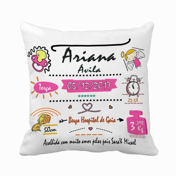 cushion/decorative pillow personalized baby birth data printed pillowcase can choose color any language could be put perfect gift for
cushion/decorative pillow personalized baby birth data printed pillowcase can choose color any language could be put perfect gift for