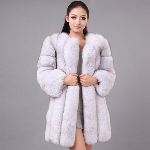 fox coat winter fashion artifical long coats women elegant thick warm overcoat female faux fur jacket t200507, Black
fox coat winter fashion artifical long coats women elegant thick warm overcoat female faux fur jacket t200507, Black