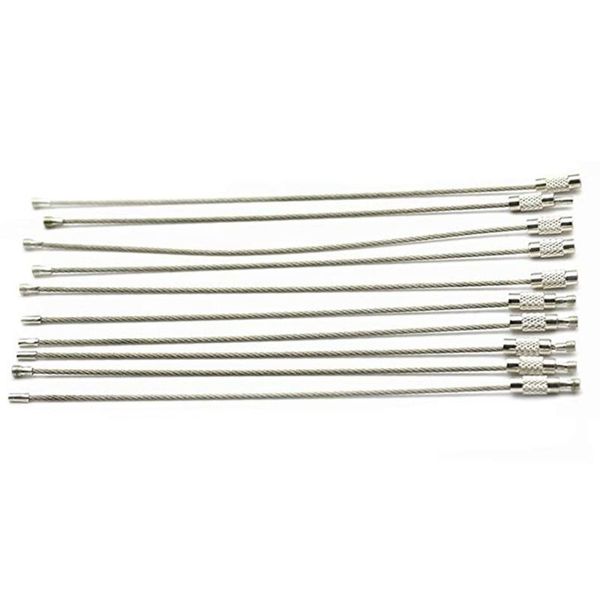 10 pieces key chain metal durable swivel clasps portable hanging ring lanyard craft decoration accessories, Silver
10 pieces key chain metal durable swivel clasps portable hanging ring lanyard craft decoration accessories, Silver