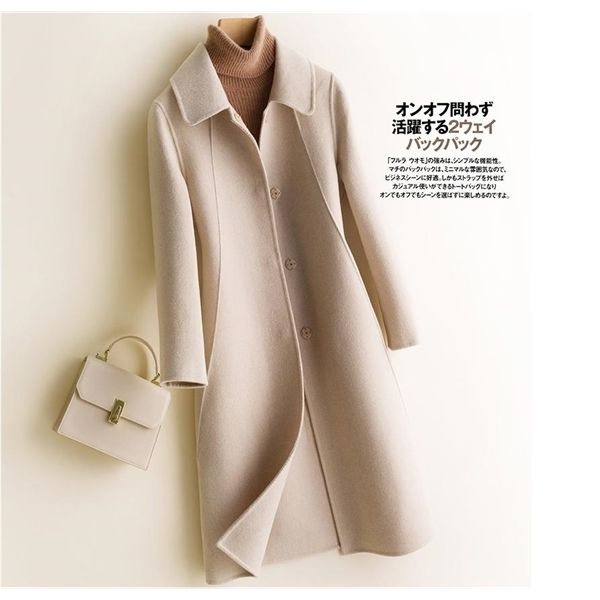 2020 wool blend winter women casual plus size m-4xl long sleeve elegant female outwear coat autumn streetwear coat y1126, Black
2020 wool blend winter women casual plus size m-4xl long sleeve elegant female outwear coat autumn streetwear coat y1126, Black
