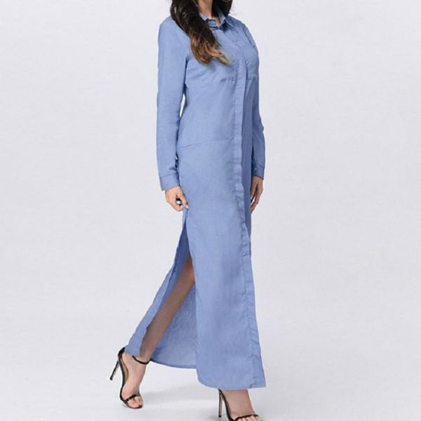 autumn and winter long sleeve long shirt dress sizel, Black;pink