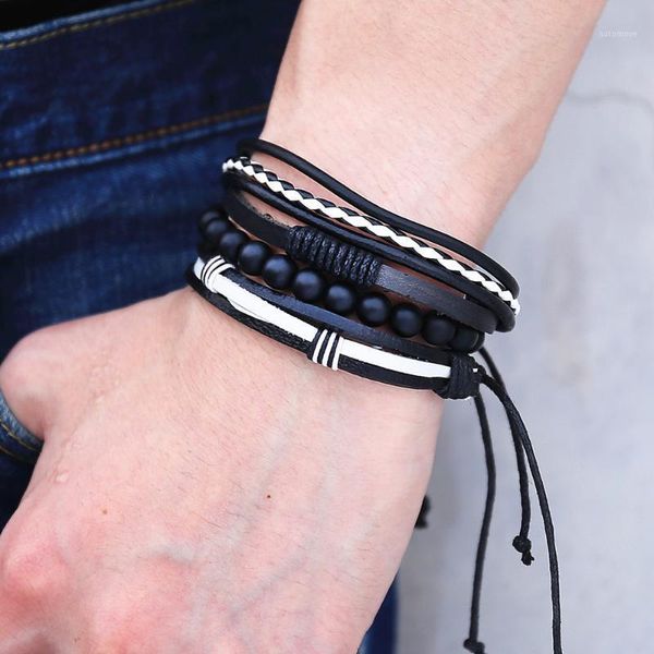 vintage multilayer leather bracelet for men fashion adjustable beads rope braided wrap bracelet set male pulsera 2020 new1, Golden;silver
vintage multilayer leather bracelet for men fashion adjustable beads rope braided wrap bracelet set male pulsera 2020 new1, Golden;silver