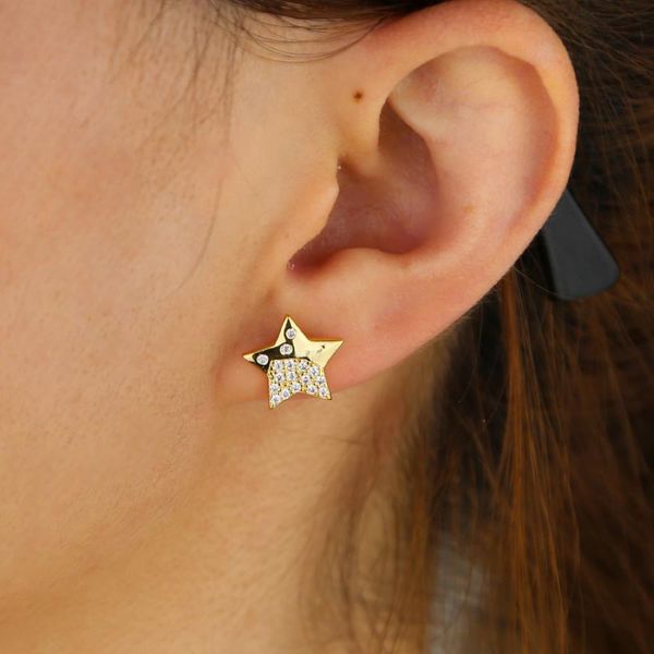 stud cute five pointed star earring for young girls women paved clear cz gold filled chic boho fine mini jewelry wholesale, Golden;silver
stud cute five pointed star earring for young girls women paved clear cz gold filled chic boho fine mini jewelry wholesale, Golden;silver