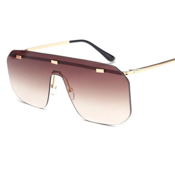 sunglasses trends luxury shades italian brand vintage oversized gradient square women men siamese rimless big glasses, White;black
sunglasses trends luxury shades italian brand vintage oversized gradient square women men siamese rimless big glasses, White;black
