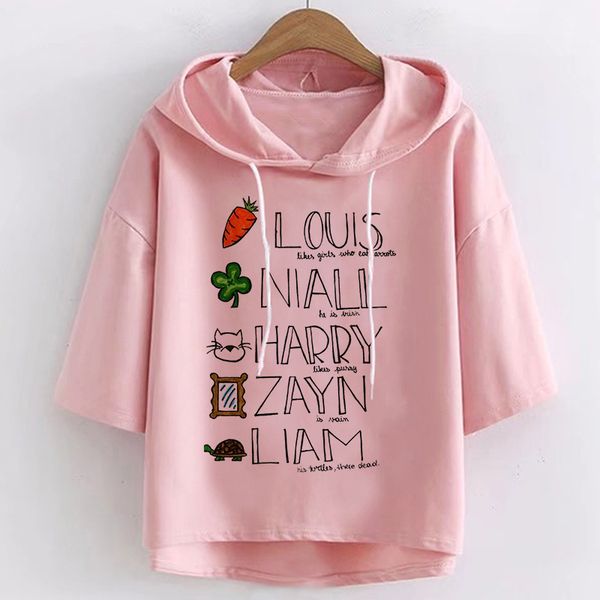 new one direction 1d graphic harry styles merch short sleeve pink hoodie aesthetic clothes korean fashion women short hoodies q0105, Black
new one direction 1d graphic harry styles merch short sleeve pink hoodie aesthetic clothes korean fashion women short hoodies q0105, Black