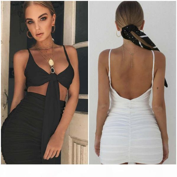black backless slip dress front bandage tie knot dress ruched hip wrap mini dresses skirts party dresses women clothes 220110, White;black
black backless slip dress front bandage tie knot dress ruched hip wrap mini dresses skirts party dresses women clothes 220110, White;black