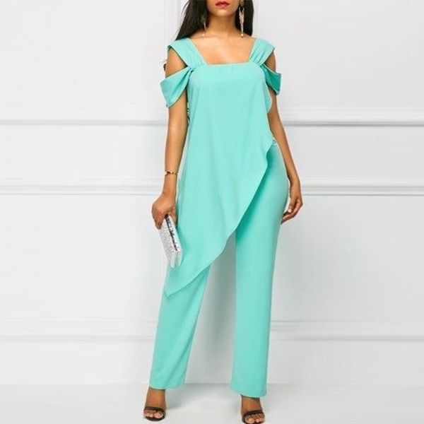 women jumpsuit casual chiffon irregular high waist rompers office lady solid pencil pants plus size sleeveless female jumpsuits y200422, Black;white
women jumpsuit casual chiffon irregular high waist rompers office lady solid pencil pants plus size sleeveless female jumpsuits y200422, Black;white