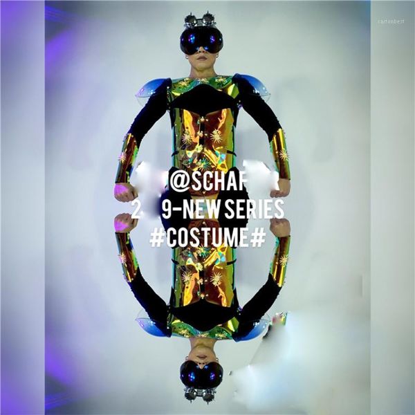 stage wear nightclub men's gogo transparent laser armor costume future technology show space star robot dance clothing1, Black;red
stage wear nightclub men's gogo transparent laser armor costume future technology show space star robot dance clothing1, Black;red