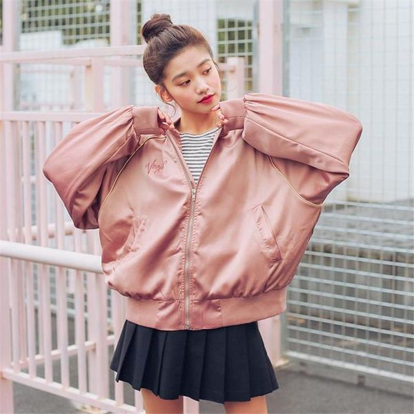women bomber jackets 2020 new warm long sleeve embroidery letters padded casual zip up outerwear quilted coats c0711, Black;brown
women bomber jackets 2020 new warm long sleeve embroidery letters padded casual zip up outerwear quilted coats c0711, Black;brown