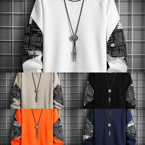 opvac 2020 new t-shirt sweater jacket men's round neck sweater korean young men's fashion versatile long sleeve t-shirt fashion ja, Black
opvac 2020 new t-shirt sweater jacket men's round neck sweater korean young men's fashion versatile long sleeve t-shirt fashion ja, Black