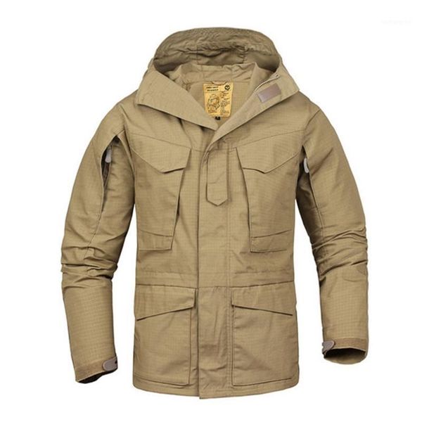 men windbreaker hoodie outwear field jacket male hooded pocket army coat waterproof pilot tactical fashion jackets1, Black;brown
men windbreaker hoodie outwear field jacket male hooded pocket army coat waterproof pilot tactical fashion jackets1, Black;brown