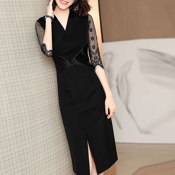 lace dress women's 2019 spring / summer stitching high waist shows thin, careful machine split one step skirt fashion, Black;gray
lace dress women's 2019 spring / summer stitching high waist shows thin, careful machine split one step skirt fashion, Black;gray