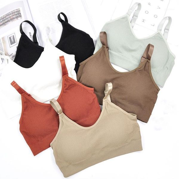 the new woman no steel ring screw thread brassiere sling seamless tank bra wholesale1, Black;white
the new woman no steel ring screw thread brassiere sling seamless tank bra wholesale1, Black;white