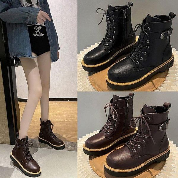 boots women's shoes round toe fashion ankle woman booties ladies low heels punk autumn rock black 2021
boots women's shoes round toe fashion ankle woman booties ladies low heels punk autumn rock black 2021