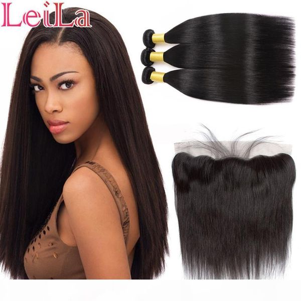 hair brazilian straight hair with frontal 3 bundles remy human hair with 13*4 part ear to ear lace frontal, Black;brown
hair brazilian straight hair with frontal 3 bundles remy human hair with 13*4 part ear to ear lace frontal, Black;brown