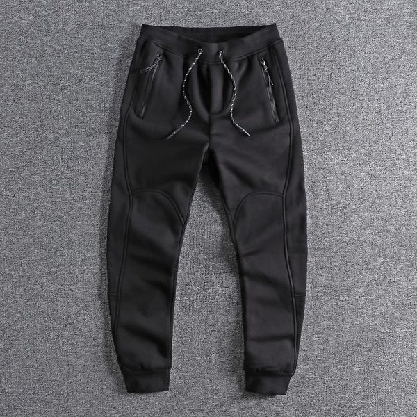2020 new arrival winter plush and thickened fashionable youth corset pants zipper pocket slim legged men's casual pants 0695, Black
2020 new arrival winter plush and thickened fashionable youth corset pants zipper pocket slim legged men's casual pants 0695, Black