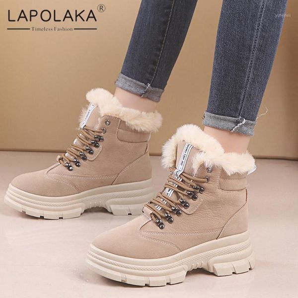 lapolaka 2021 new fashion non slip women snow boots comfy flock med ankle cross-tied ladies work office boot winter warm shoes1, Black
lapolaka 2021 new fashion non slip women snow boots comfy flock med ankle cross-tied ladies work office boot winter warm shoes1, Black