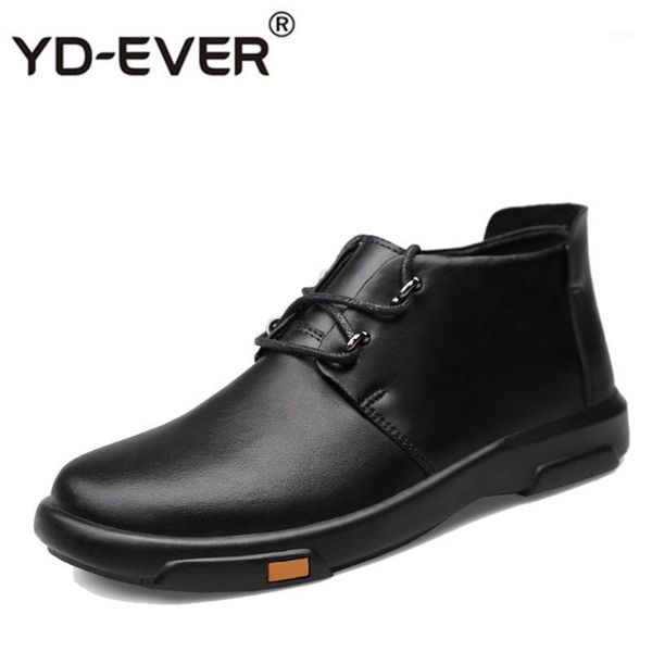boots men winter with fur warm snow shoes fashion male rubber working combat ankle1, Black
