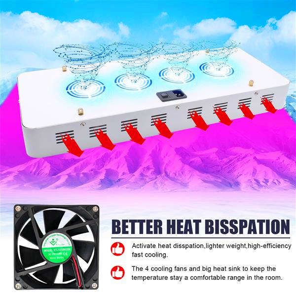3000w dual chips 380-730nm full light spectrum led plant growth lamp white premium material grow lights
3000w dual chips 380-730nm full light spectrum led plant growth lamp white premium material grow lights
