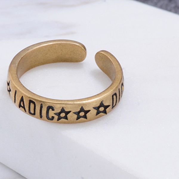 2021 new designer ring luxury jewelry classic letter opening women's ring vintage brass valentine's day gift, Silver
2021 new designer ring luxury jewelry classic letter opening women's ring vintage brass valentine's day gift, Silver