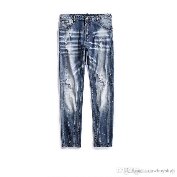 new fashion classic men's wear hole embroidered jeans slim motorcycle rider jeans men's fashion designer hip hop men's jeans, Blue
new fashion classic men's wear hole embroidered jeans slim motorcycle rider jeans men's fashion designer hip hop men's jeans, Blue