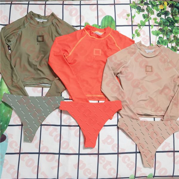 latest womens swimwear briefs set long sleeve women bikini textile high waist ladies swimsuit suit three colors
latest womens swimwear briefs set long sleeve women bikini textile high waist ladies swimsuit suit three colors