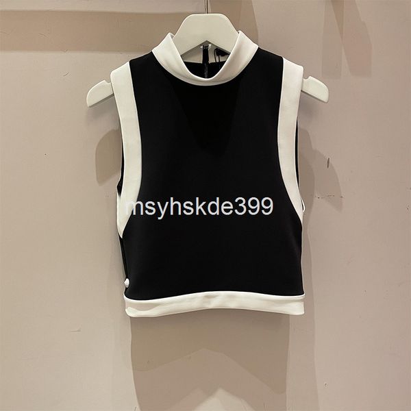 women's t-shirt 5467 niche spring and summer high collar slim sleeveless vest casual t-shirt women's fashion, White
women's t-shirt 5467 niche spring and summer high collar slim sleeveless vest casual t-shirt women's fashion, White
