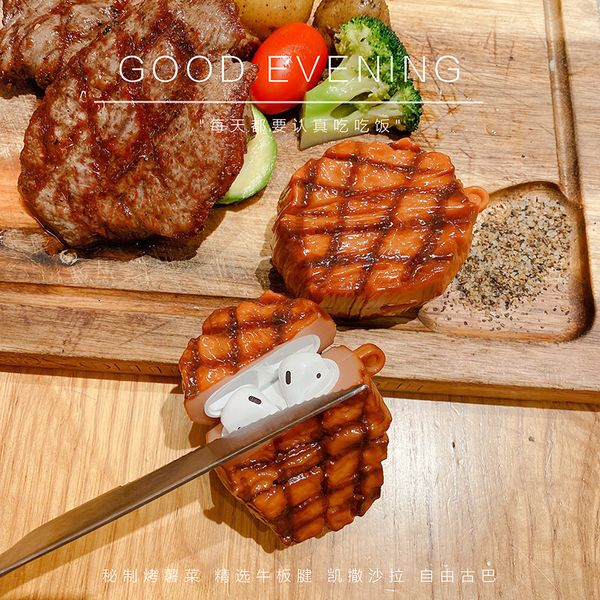 steak beef 3d case for airpods 1 2 pro box food delicious meat barbecue soft silicone wireless bluetooth earphone protect cover
steak beef 3d case for airpods 1 2 pro box food delicious meat barbecue soft silicone wireless bluetooth earphone protect cover