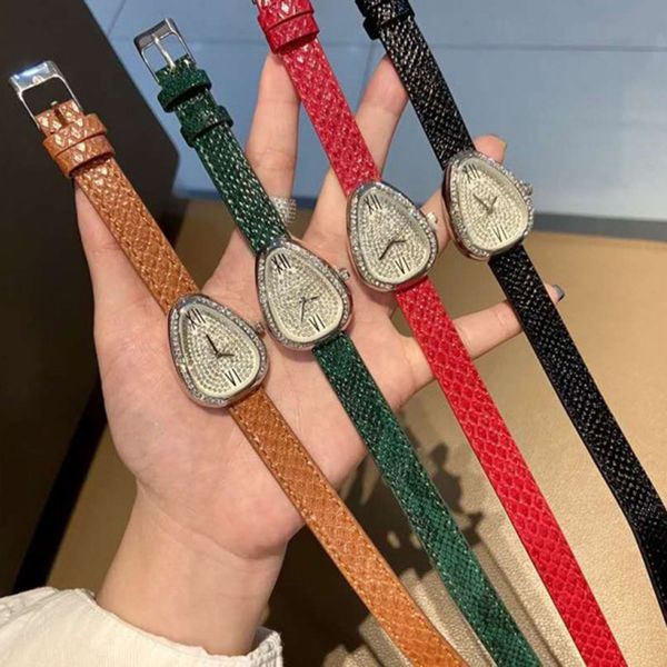 snake shape wrist watch european american quartz pu two turns women leisure fashion luxurious gules personalized watch zircon, Slivery;brown
snake shape wrist watch european american quartz pu two turns women leisure fashion luxurious gules personalized watch zircon, Slivery;brown