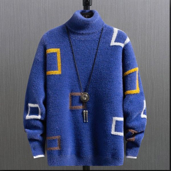 men's sweaters winter sweater male fat big boy trend thickened turtleneck junior high school students plus cashmere, White;black
men's sweaters winter sweater male fat big boy trend thickened turtleneck junior high school students plus cashmere, White;black