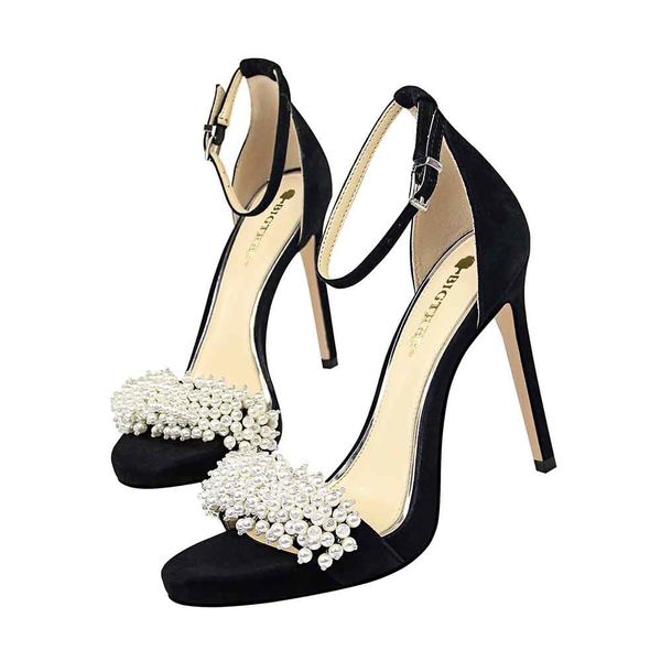 2020 summer fashion bombs pearl wedding party sandals high heels woman mujer women's shoes 6ggy, Black
2020 summer fashion bombs pearl wedding party sandals high heels woman mujer women's shoes 6ggy, Black