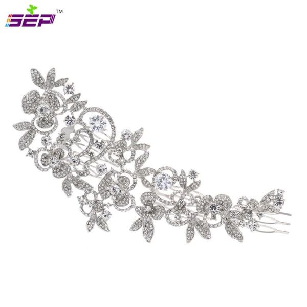 long flower hair comb wedding hair accessories rhinestone crystals bridal hairpin headpieces jewelry fa5027, Golden;silver
long flower hair comb wedding hair accessories rhinestone crystals bridal hairpin headpieces jewelry fa5027, Golden;silver