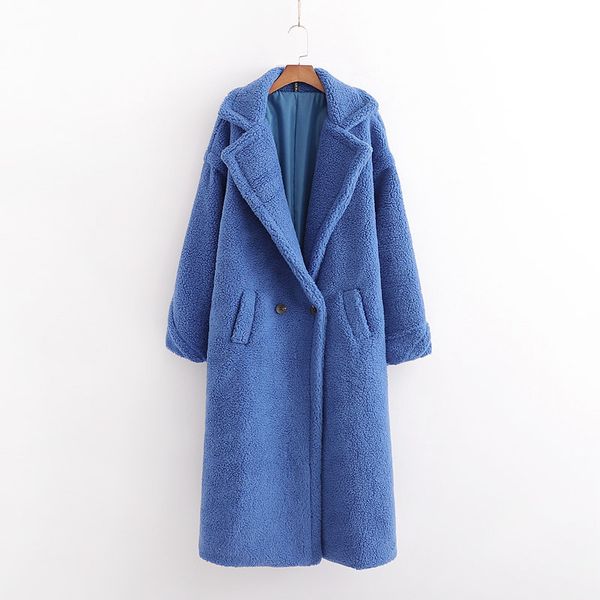real girl blue plush coat, thick cashmere coat, warm, elegant, informal, autumn and winter, Tan;black
real girl blue plush coat, thick cashmere coat, warm, elegant, informal, autumn and winter, Tan;black