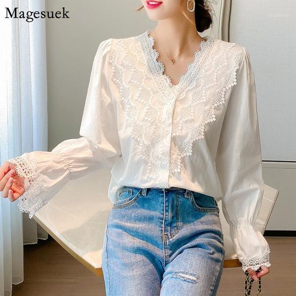 women's blouses & shirts autumn fashion white shirt women butterfly sleeve v-neck floral vintage blouse casual loose lace 111271
women's blouses & shirts autumn fashion white shirt women butterfly sleeve v-neck floral vintage blouse casual loose lace 111271