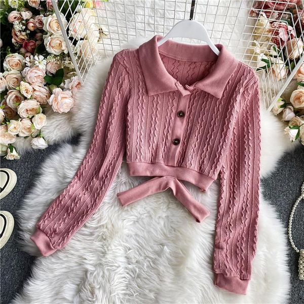short navel open lapel hollow long-sleeved knitted cardigan women's slim slimming high waist sweater coat hk0751, White
short navel open lapel hollow long-sleeved knitted cardigan women's slim slimming high waist sweater coat hk0751, White