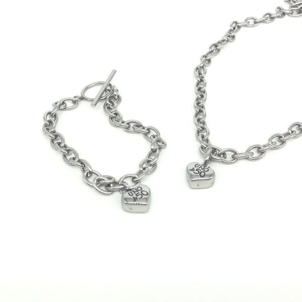 pendant necklaces unode50 selling heart necklace bracelet stainless steel o-shaped men's and women's suits bodychains for women wh, Silver
pendant necklaces unode50 selling heart necklace bracelet stainless steel o-shaped men's and women's suits bodychains for women wh, Silver