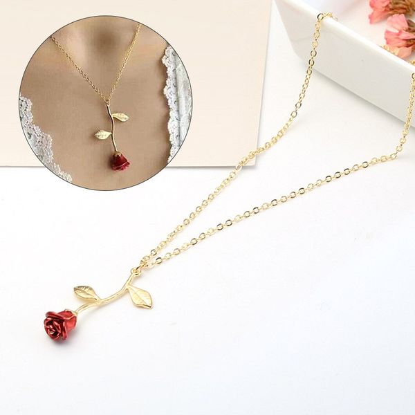 fashion vintage rose necklace pendant long chain charm simple necklace autumn winter women's jewelry valentine's day, Silver
fashion vintage rose necklace pendant long chain charm simple necklace autumn winter women's jewelry valentine's day, Silver