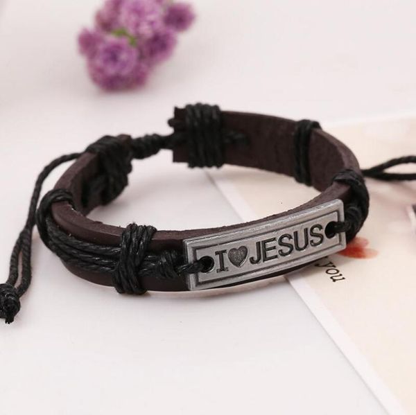 rf3padjustable jesus leather i bracelet creative love women christian for men wristband
rf3padjustable jesus leather i bracelet creative love women christian for men wristband
