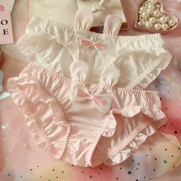 japanese lovely cute kawaii lolita rabbits 3d ears bowknot ruffle panties underwear brief lingeries 2colors1, Black;pink
japanese lovely cute kawaii lolita rabbits 3d ears bowknot ruffle panties underwear brief lingeries 2colors1, Black;pink