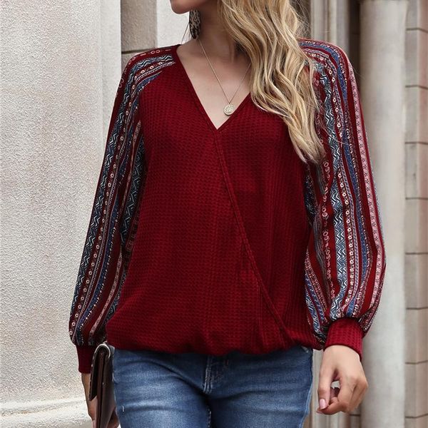 autumn women's long-sleeved bottoming shirt v-neck print crossover design t-shirt casual female street wear, White
autumn women's long-sleeved bottoming shirt v-neck print crossover design t-shirt casual female street wear, White