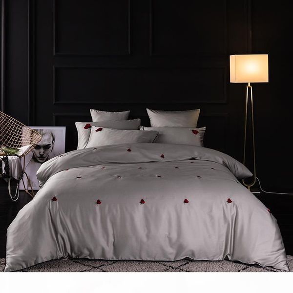 4 шт. египетский хлопковый вышивка роскошные постельные принадлежности постельное белье постельное белье квинс размер одежды крышка крышка п
4 шт. египетский хлопковый вышивка роскошные постельные принадлежности постельное белье постельное белье квинс размер одежды крышка крышка п