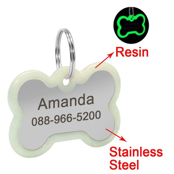 stainless steel personalized pet id tag glow light customized engraved dog tags dogs cat fluorescence bone nameplate f wmtgcq
stainless steel personalized pet id tag glow light customized engraved dog tags dogs cat fluorescence bone nameplate f wmtgcq